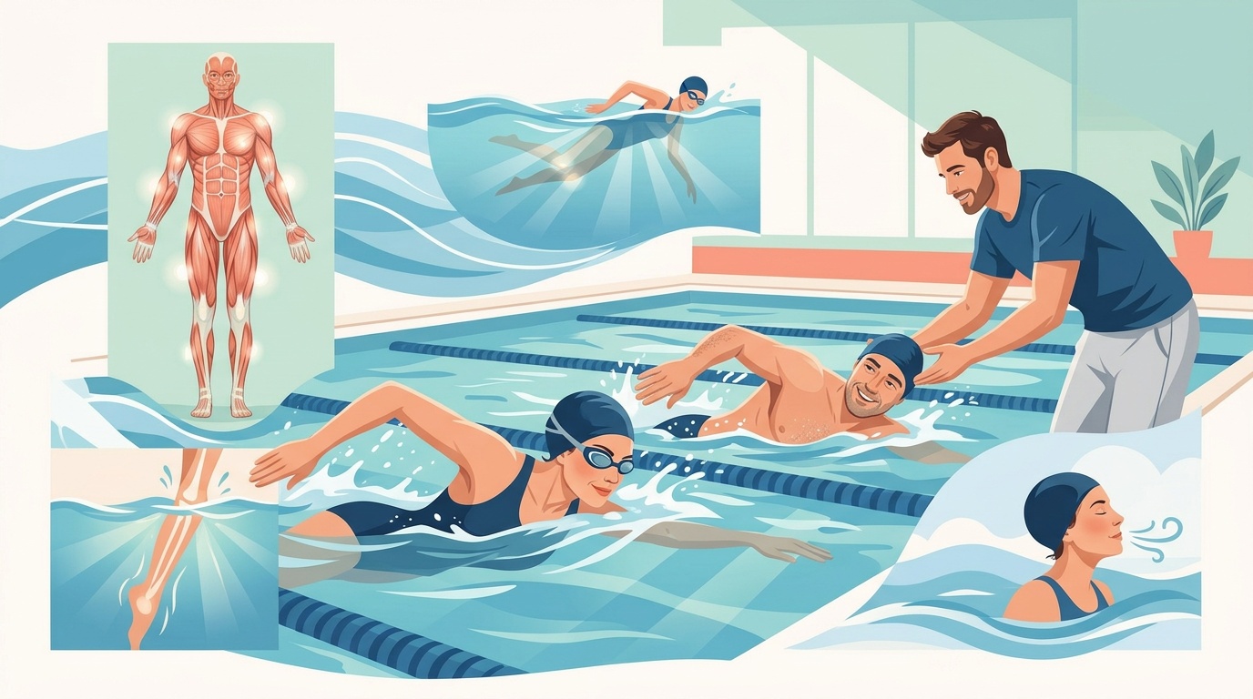 Warum Schwimmen das ideale Ganzkörpertraining für Menschen ab 40 ist